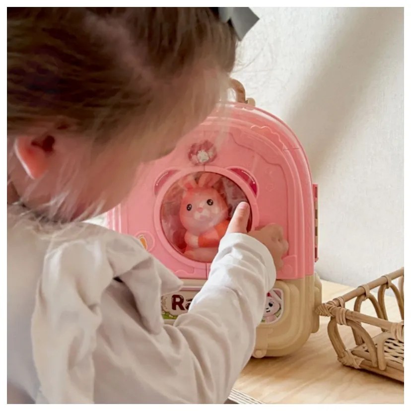 Woopie królik w plecaku 3w1 farma domek ogródek
