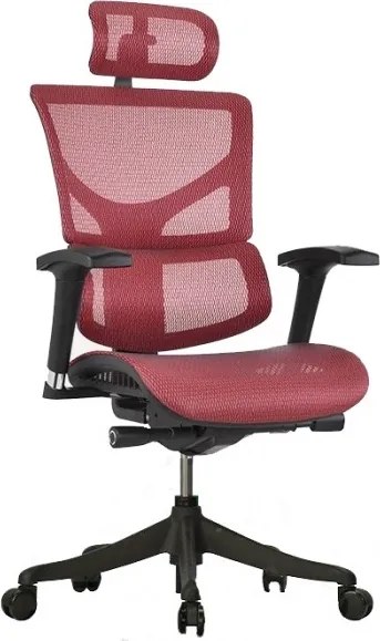 Ergonomiczny fotel biurowy z siateczki ErgoFly Sail, zgodny z normą BHP
