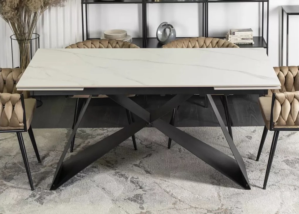 Rozkładany stół Otino z ceramicznym blatem – nowoczesny stół 160–240 cm