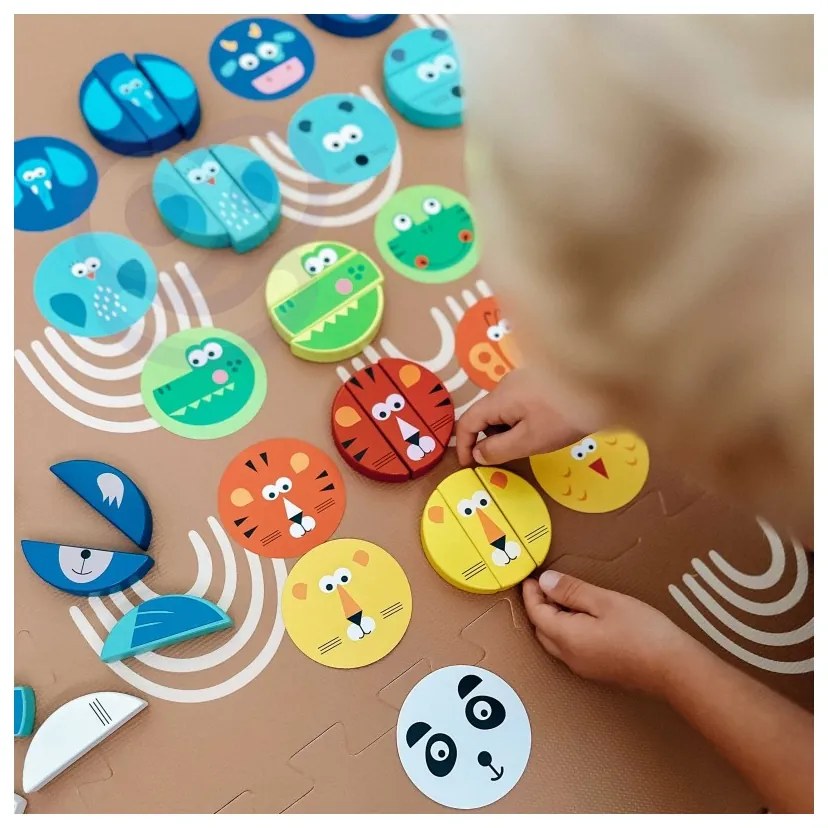 Tooky toy gra zręcznościowa klocki zwierzęta certyfikat fsc