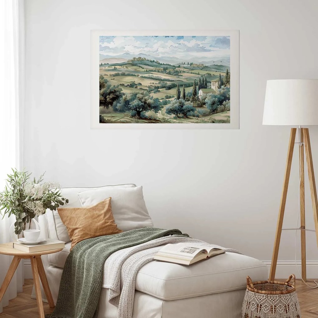Plakat Pejzaż z polami 90x60 cm bez ramy z marginesem ARTGEIST B