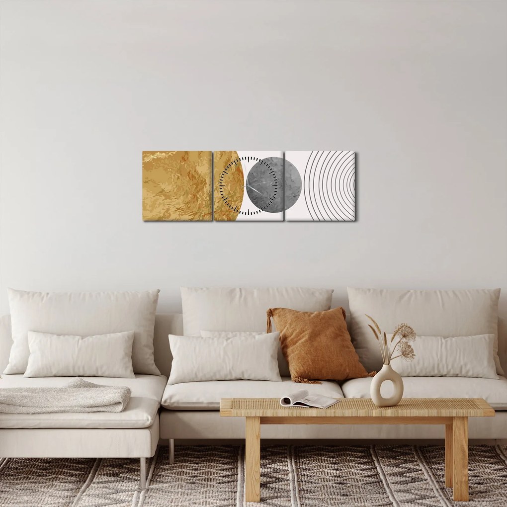 Obraz - Rustykalne łuki N⁰4 (z zegarem) (90x30 cm)