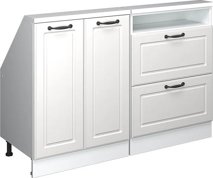 Szafka kuchenna na dach skośny biały domek wiejski 120x46x81.6 r-line