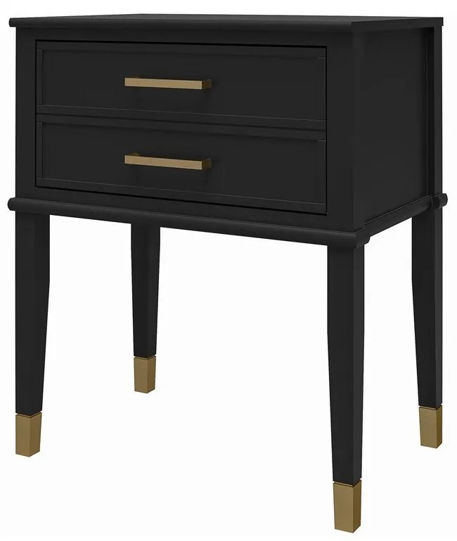 Czarna szafka nocna Westerleigh – CosmoLiving by Cosmopolitan