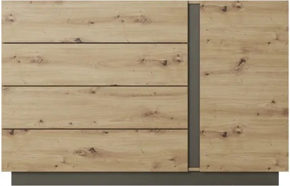 RACO Komoda 138 D4S Dąb Artisan – 4 Szuflady, Nowoczesna Komoda