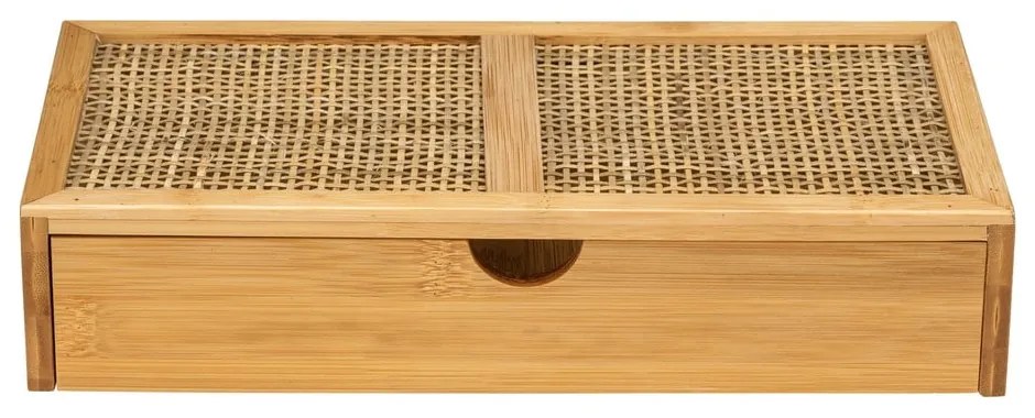 Bambusowy organizer łazienkowy Wenko Allegre, 28x6 cm