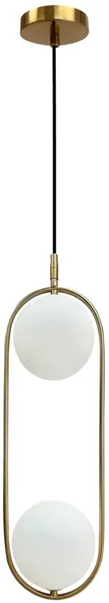 Złoty żyrandol wiszący w stylu glamour - M081-Axio