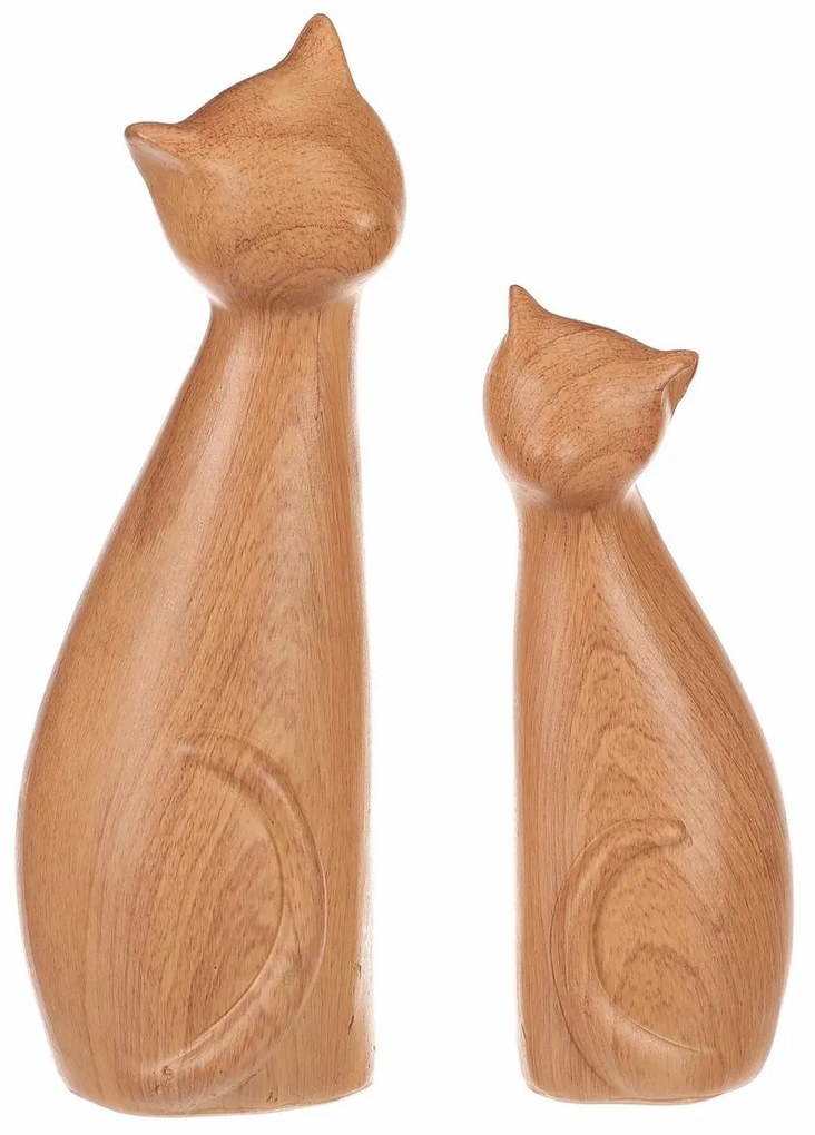 Dekoracje Koty, 11 x 6 x 17 cm, zestaw 2 sztuki,polires