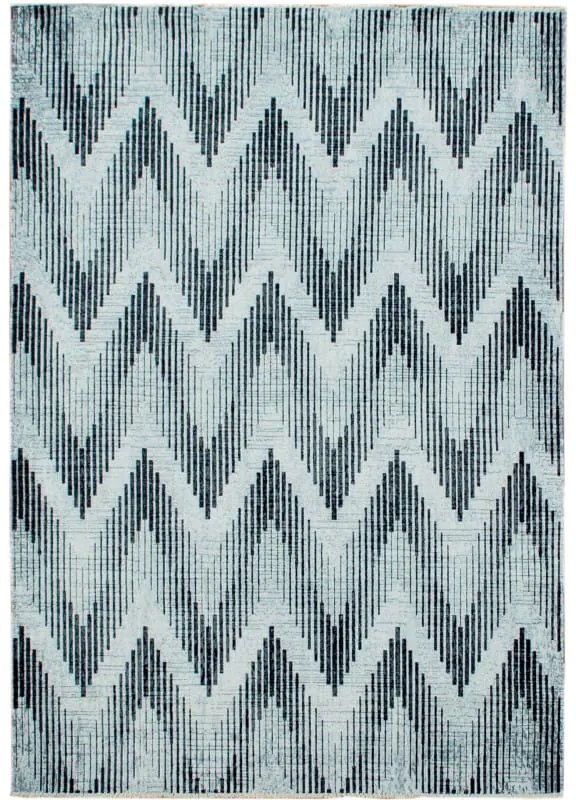 Dywan bawełniany Pescara jodełka szaro-grafitowy 160 cm x 230 cm