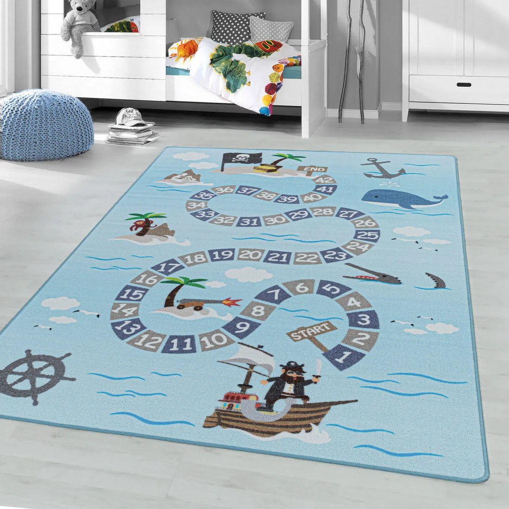 Dywan dziecięcy Play wyspa skarbów 80 cm x 120 cm
