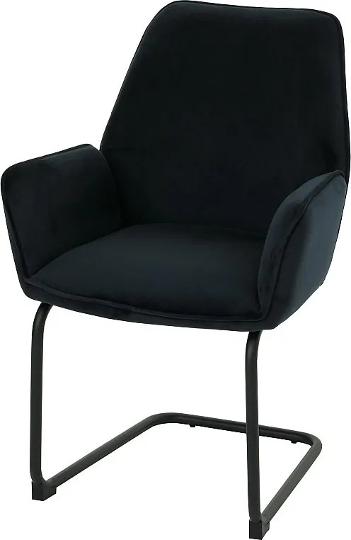 Krzesło wspornikowe MCW-G67,  antracytowo-niebieski