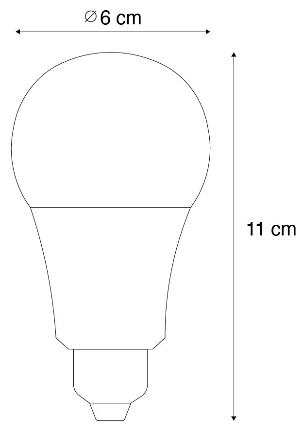 Zestaw 3 inteligentnych żarówek LED E27 z możliwością ściemniania A60 9W 806 lm 2700K-6500K z Zigbee Smart Hub