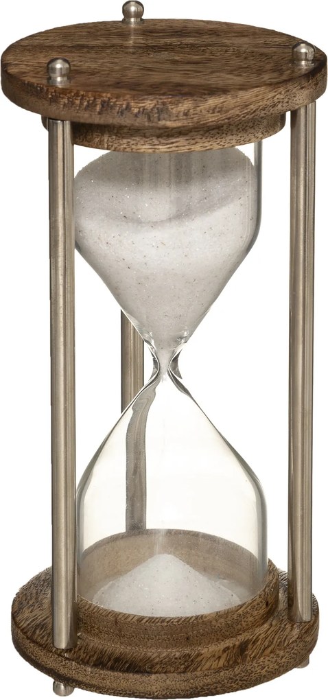 Ozdobna klepsydra, obudowa z drewna mango i metalu