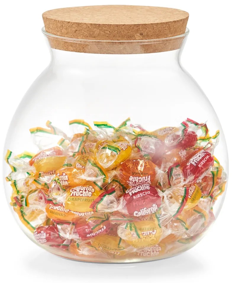 Pękaty słoik zamykany korkiem, 1700 ml