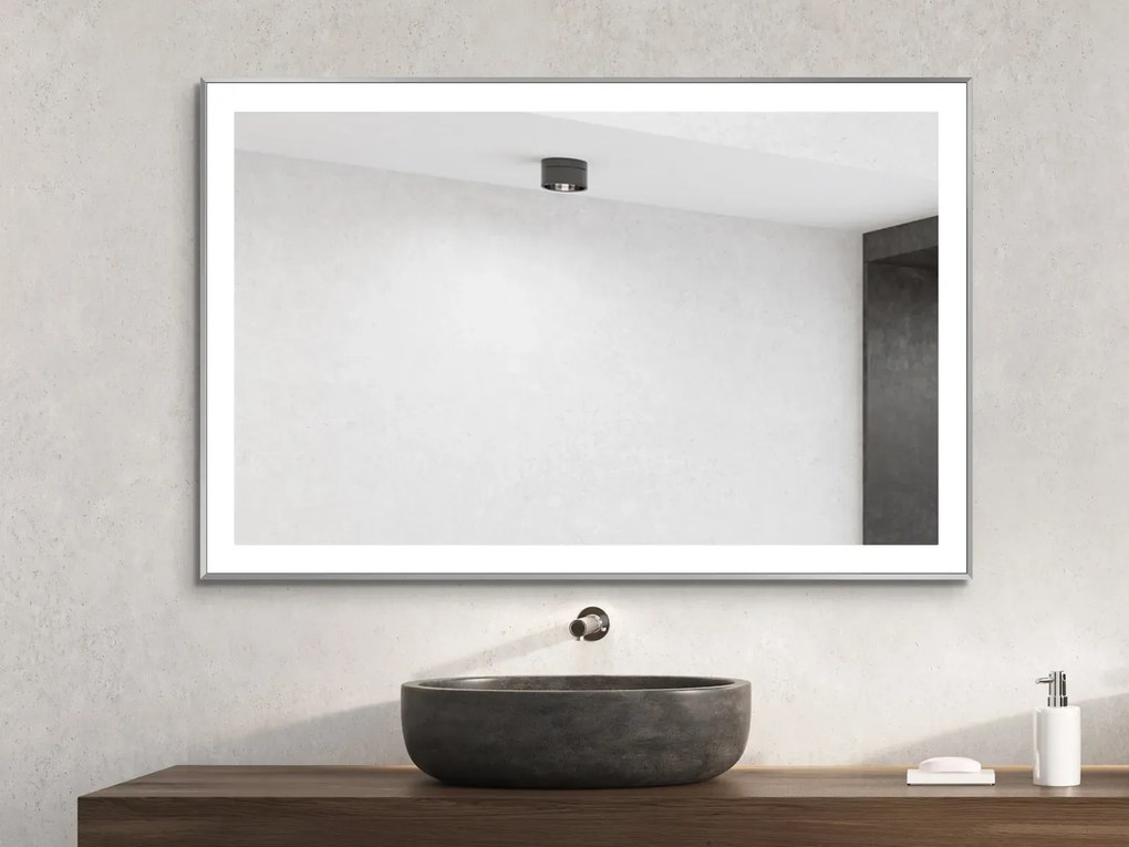 Lustro łazienkowe OTE 60x60 z oświetleniem LED EXCLUSIVE MIRADO