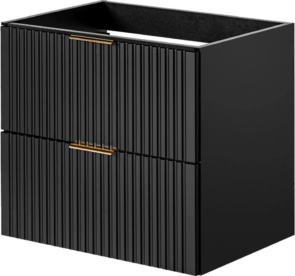 Szafka podumywalkowa czarna mat 60 x 46 cm ASTROS Black