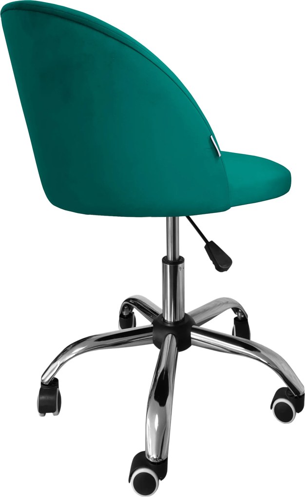 Fotel obrotowy COLIN krzesło biurowe fotel ergonomiczny do biurka : Kolor Stelaża - Chrom, Kolor tkaniny - VELVET - MG20, Typ siedziska - Siedzisko obrotowe 360°, Typ tkaniny - Velvet