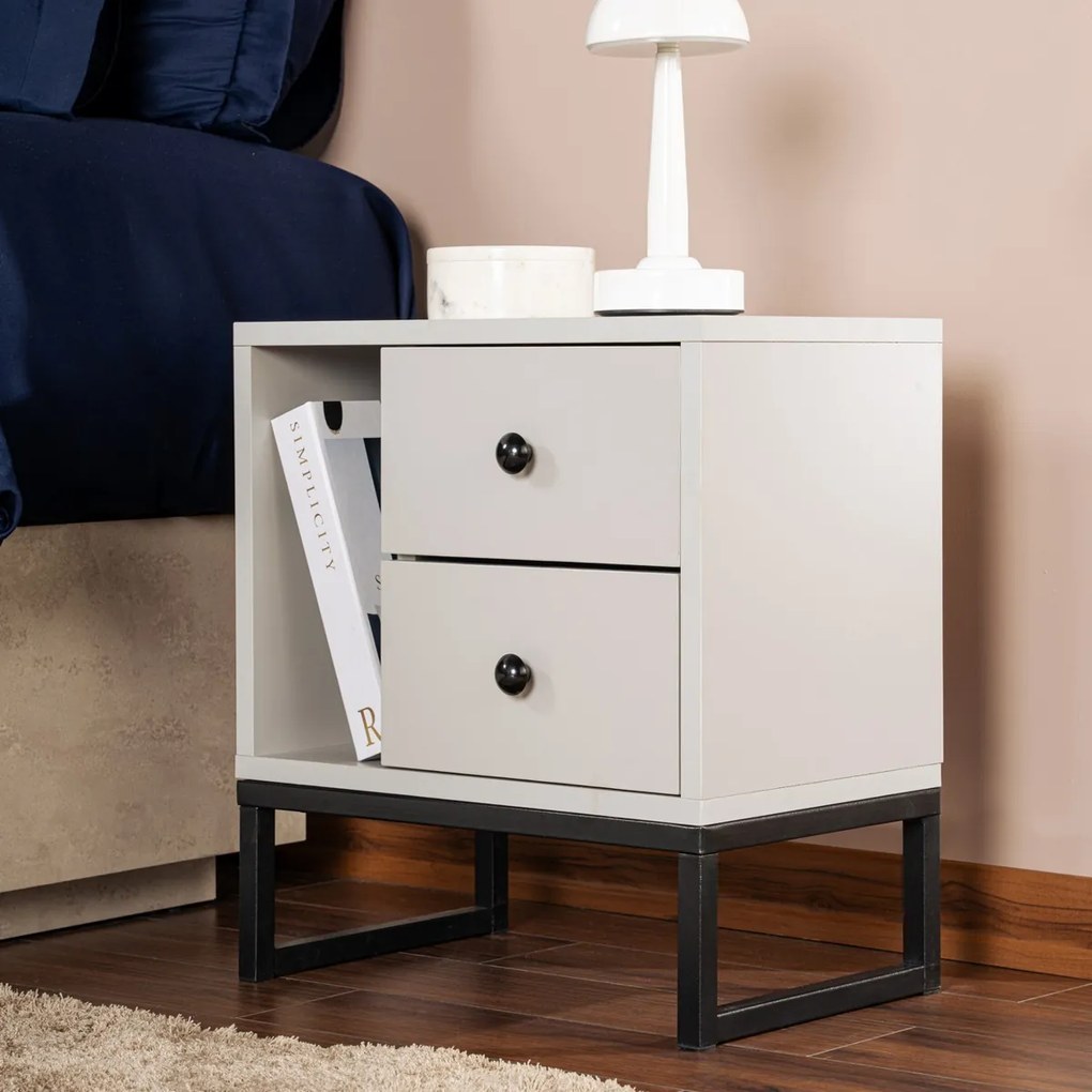 Stolik nocny Glimmer Grey