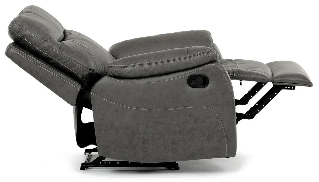 Fotel rozkładany 4092 GREY3, vintage, szary