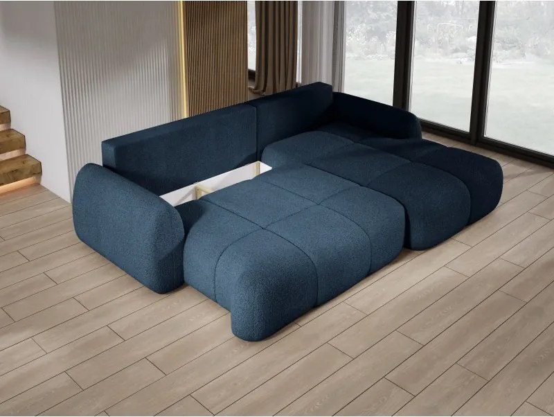 Narożnik COCO z funkcją spania poduszkami i pojemnikiem Now Or Never 79 DOMOHOME