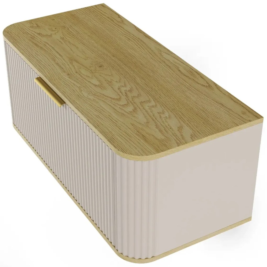 Szafka pod umywalkę nablatową RIVELA 1S 80cm kaszmirowa STRAMA