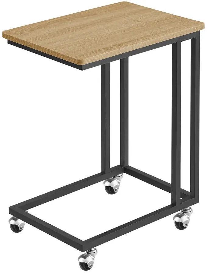 Loftowy Mobilny Stolik Pod Laptopa Dąb Sonoma M7-A63