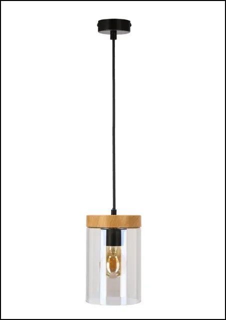 Nowoczesna lampa wisząca ze szklanym kloszem - K447 R4-Z58