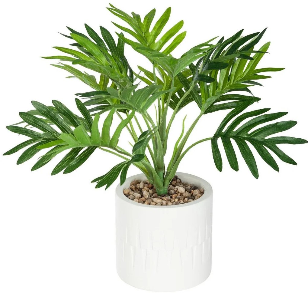 Sztuczny kwiat w donicy - palma ETNIK, 29 cm