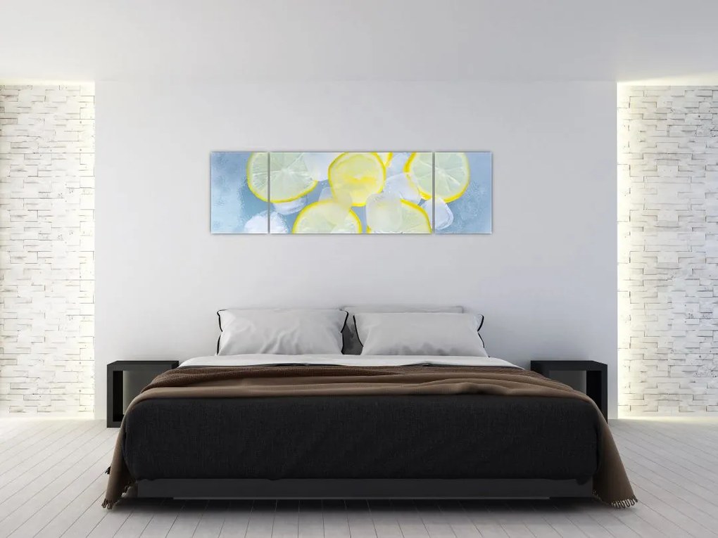 Obraz cytryn w lodzie (170x50 cm)