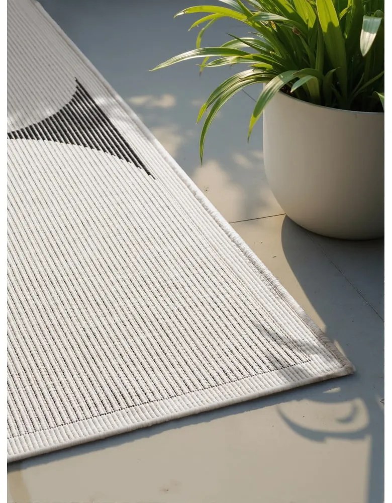 Czarno-biały dywan odpowiedni na zewnątrz 200x290 cm Duet Bowen – NORTHRUGS