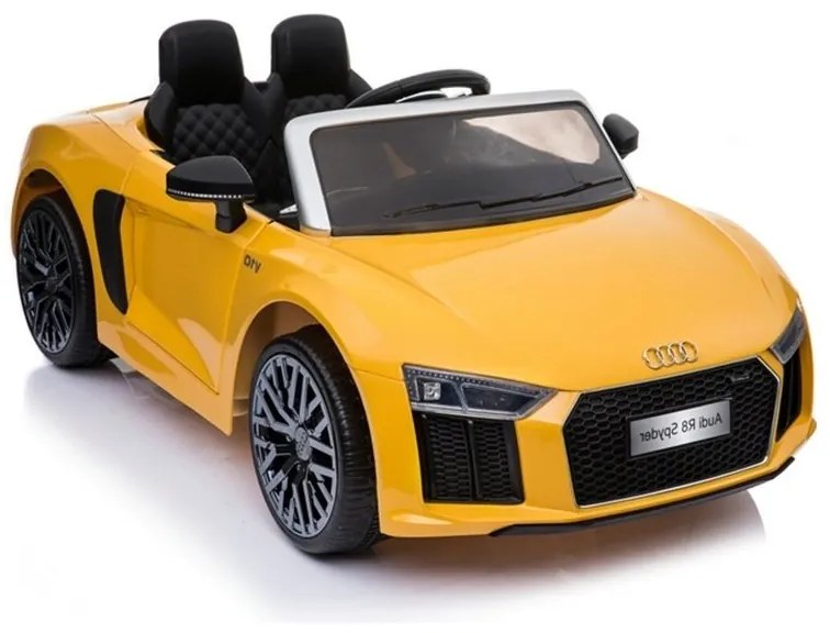 Auto na akumulator audi r8 spyder żółty