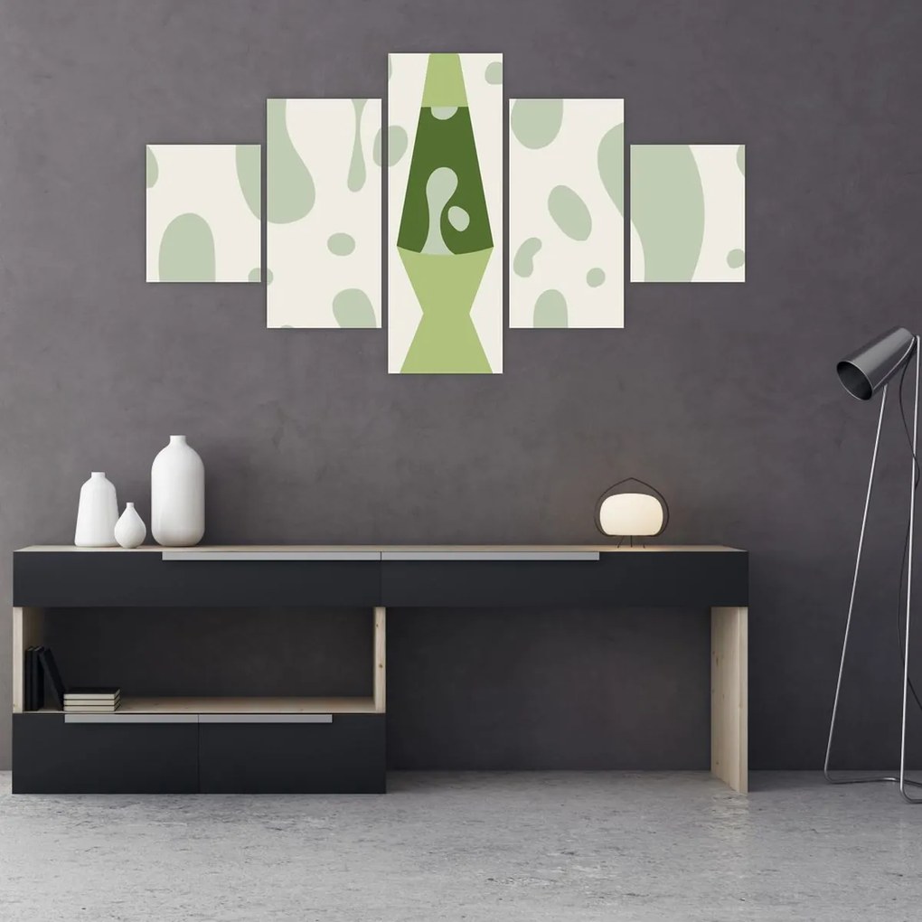 Obraz - Hipisi, lampa lawowa (125x70 cm)