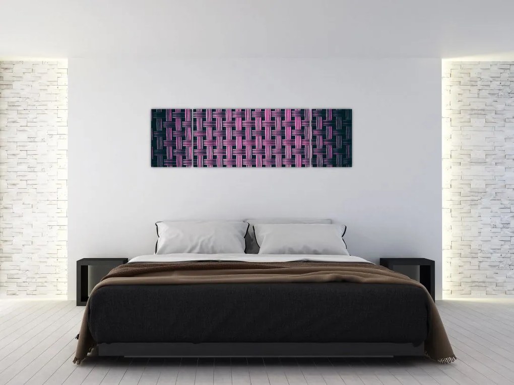 Obraz fioletowej tekstury (170x50 cm)