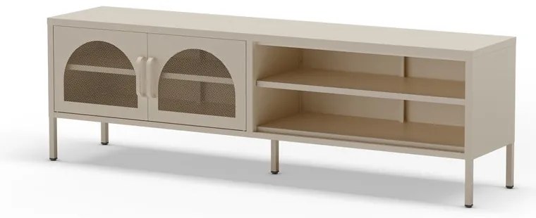 Kremowa szafka pod TV 160x50 cm Diora – Marckeric