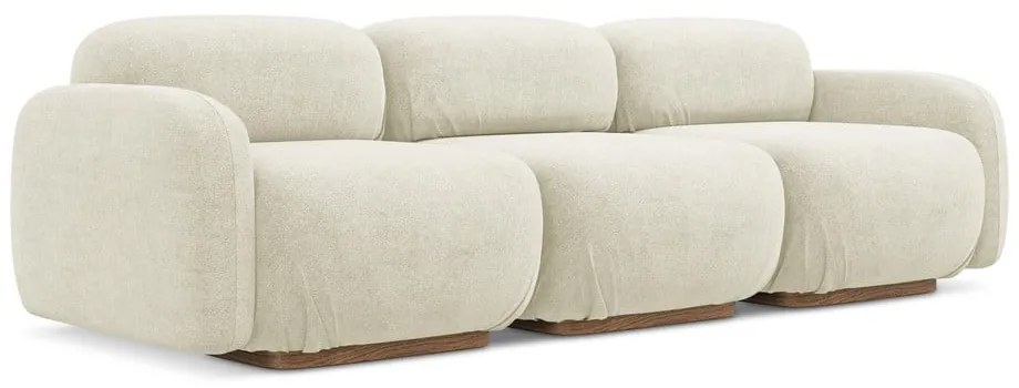 Kremowa sofa modułowa z materiału bouclé 270 cm Ailani – Makamii