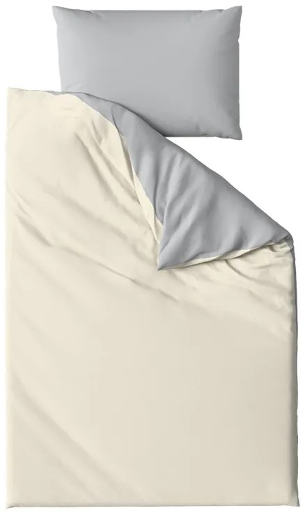 PrzytulneMieszkanie.pl PrzytulneMieszkanie.pl Bawełniana pościel MONOCHROMATIC kremowo-szara Rozmiar pościeli: 70 x 90 cm | 140 x 200 cm