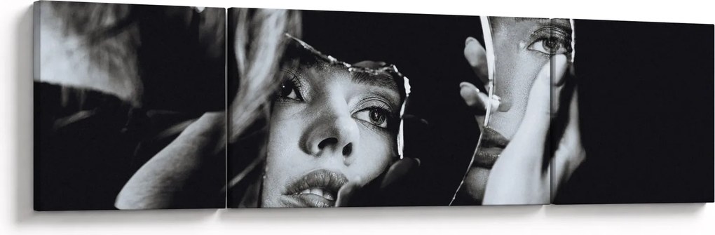 Obraz - Spojrzenie w lustro (170x50 cm)