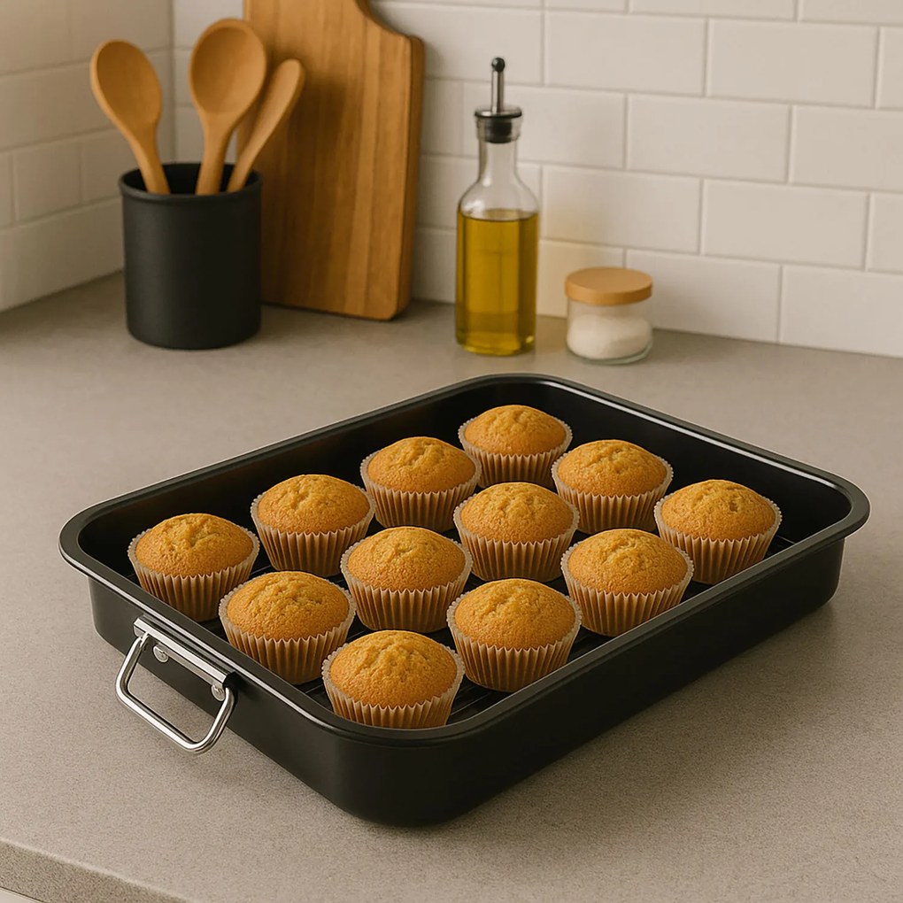 Blacha do pieczenia z kratką, 42 x 30,5 cm