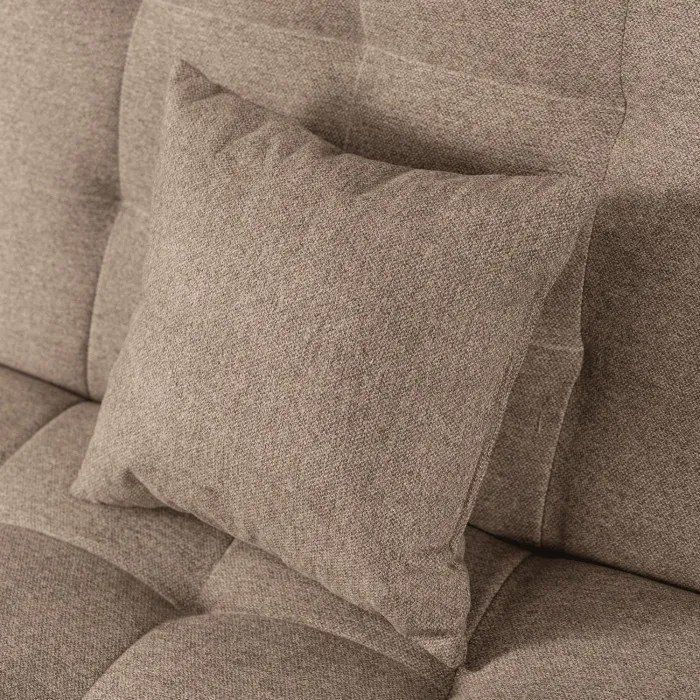 Sofa z Funkcją Spania NEPAL Wersalka Rozkładana Dwuosobowa Brązowa Nowoczesna do Salonu