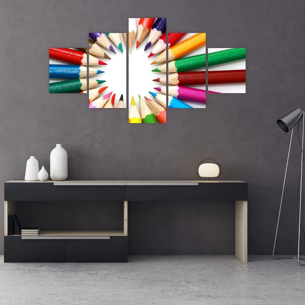 Obraz kredek (125x70 cm)