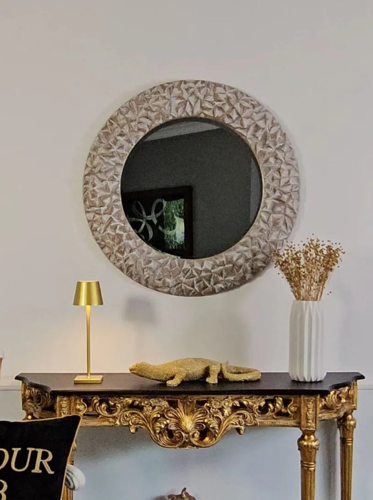Lustro w okrągłej ramie , średnica 88cm