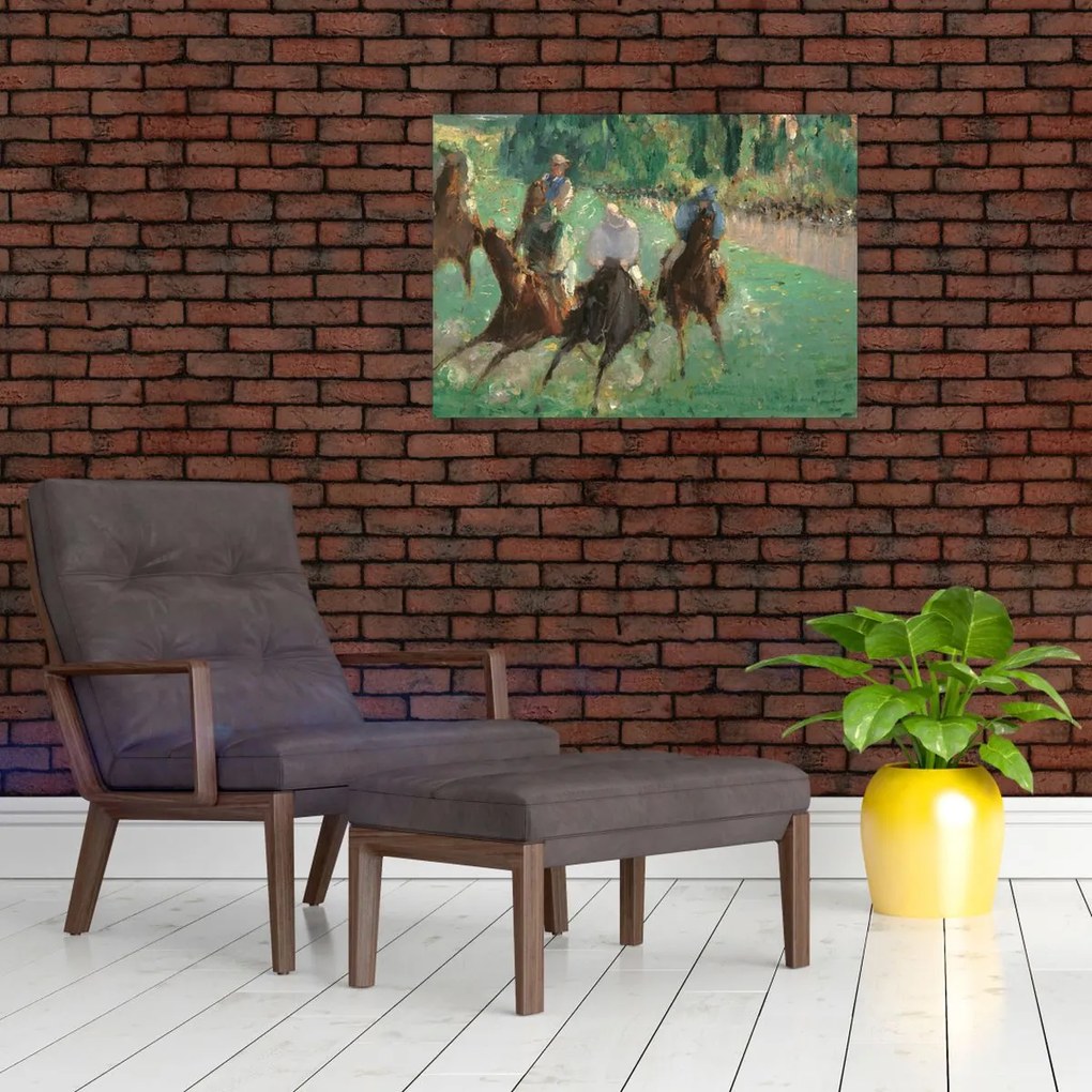Obraz na szkle - Edouard Manet, At the Races, reprodukcje (70x50 cm)