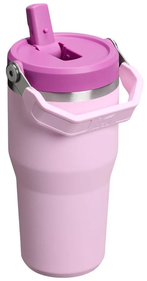 Różowy termos ze stali nierdzewnej 600 ml IceFlow™ Flip Straw 2.0 Cherry Blossom – Stanley