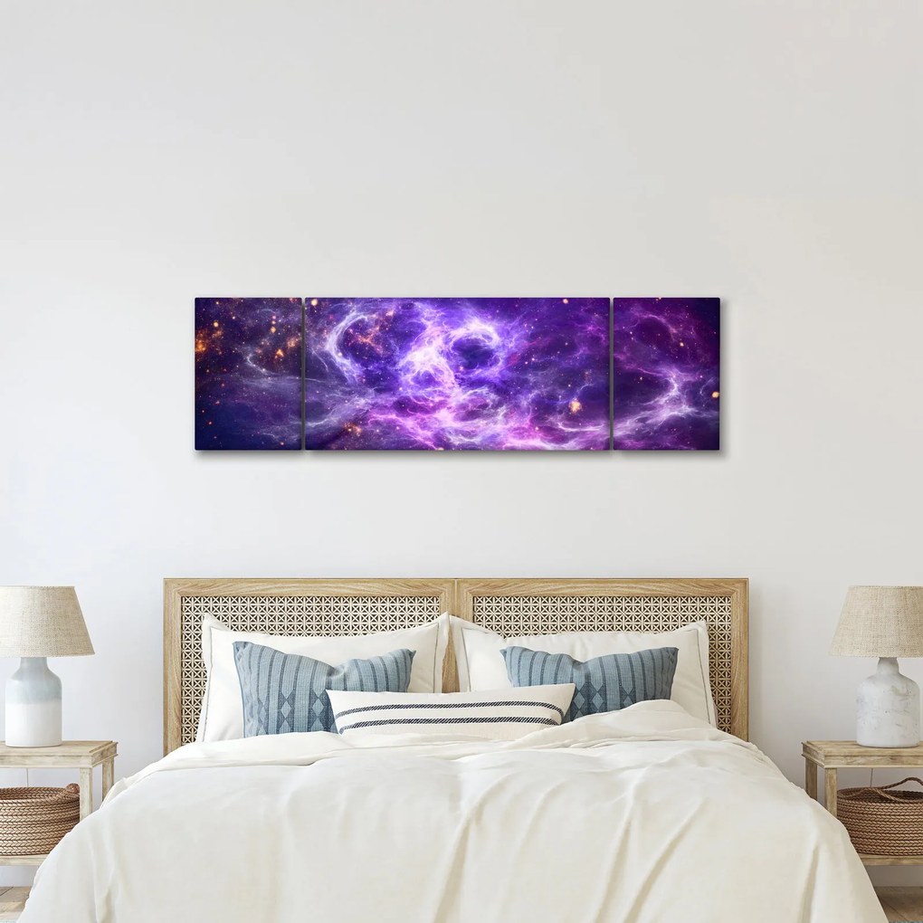 Obraz - Purple Universe (170x50 cm)