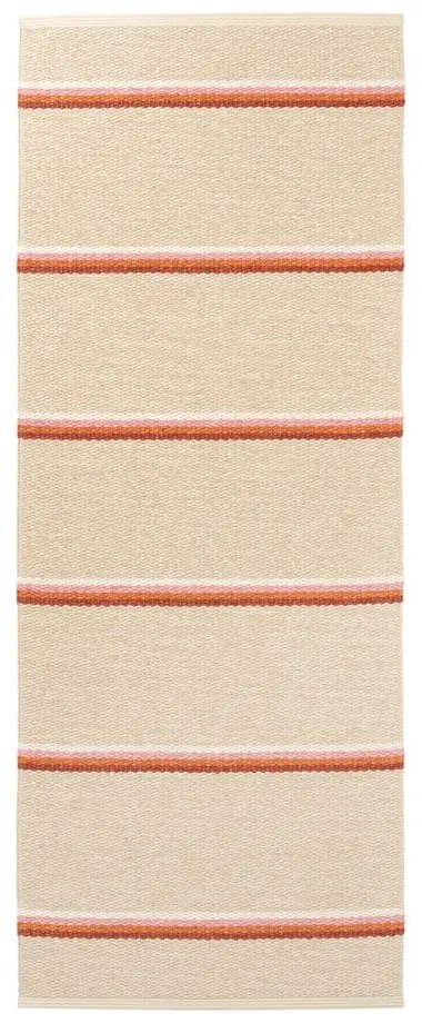 Ceglasto-kremowy chodnik odpowiedni na zewnątrz 70x180 cm Olle Brick Cream – Pappelina