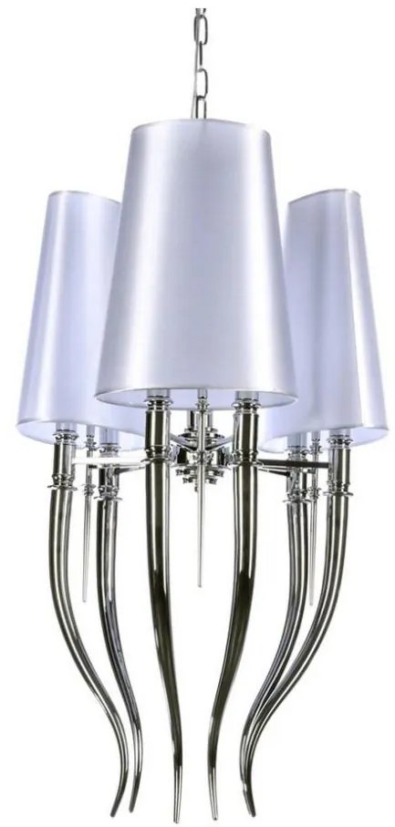 Azzardo AZ0028 - Żyrandol na lince DIABLO 6xE14/11W/230V biały