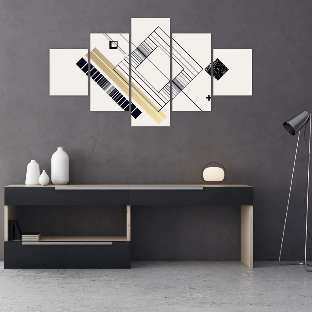 Obraz - Kształty geometryczne N⁰6 (125x70 cm)