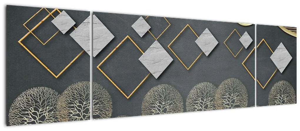 Obraz abstrakcji (170x50 cm)