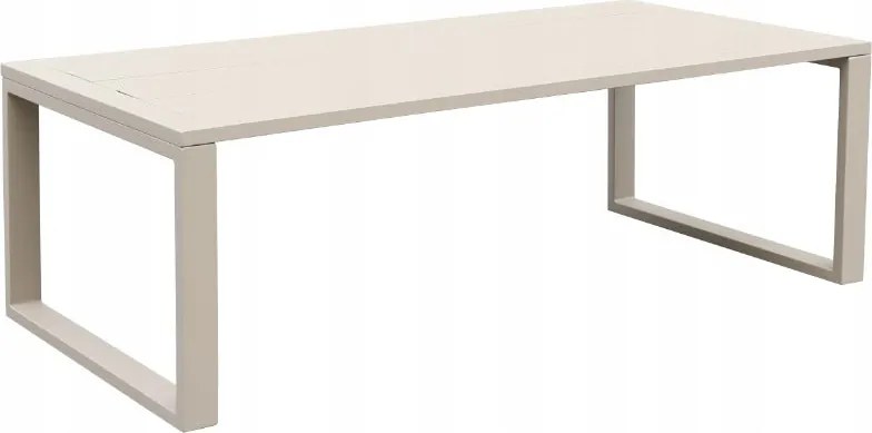 Beżowy zestaw mebli ogrodowych tarasowych 4 el. aluminiowych sofa, kanapa