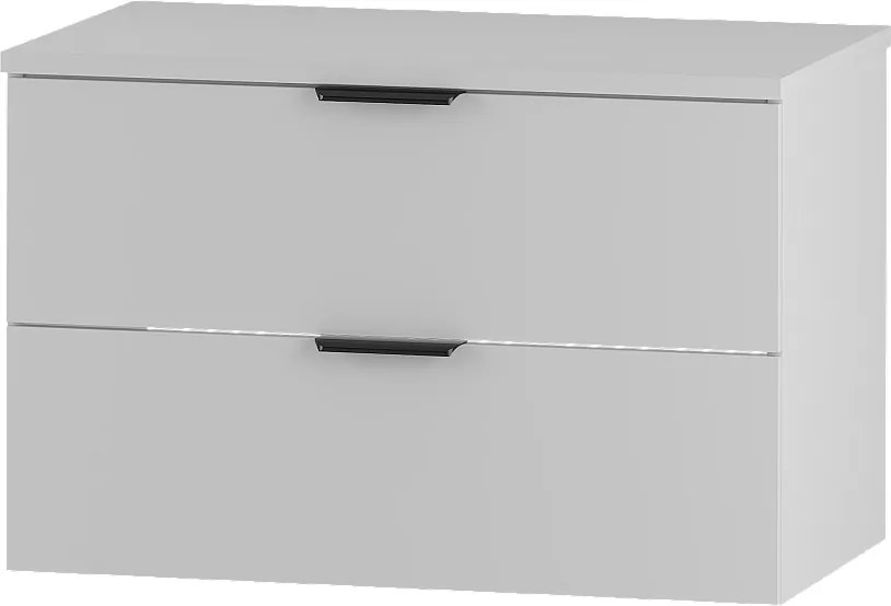 Biały Zestaw do Łazienki 80cm Szafka z Blatem Pile